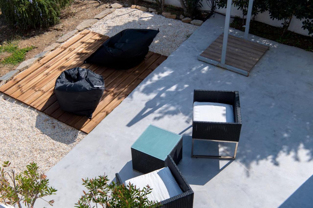 Just Blue With Amazing Sea Views In Piso Livadi Villa Luaran gambar