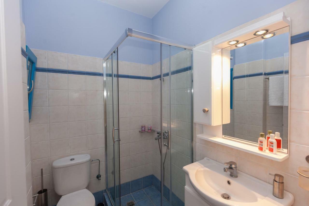 Just Blue With Amazing Sea Views In Piso Livadi Villa Luaran gambar
