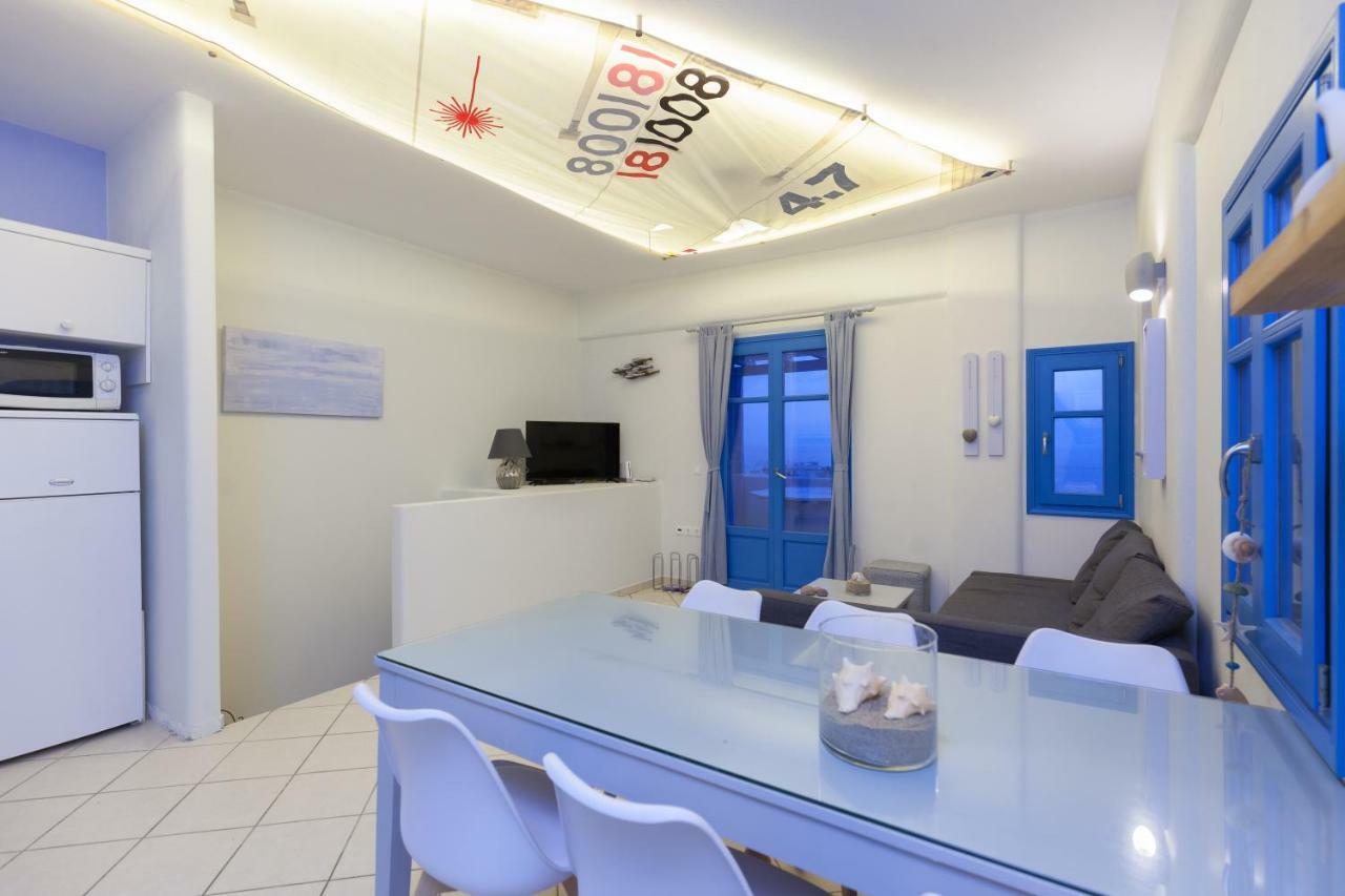 Just Blue With Amazing Sea Views In Piso Livadi Villa Luaran gambar