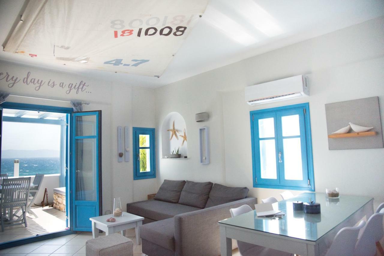 Just Blue With Amazing Sea Views In Piso Livadi Villa Luaran gambar